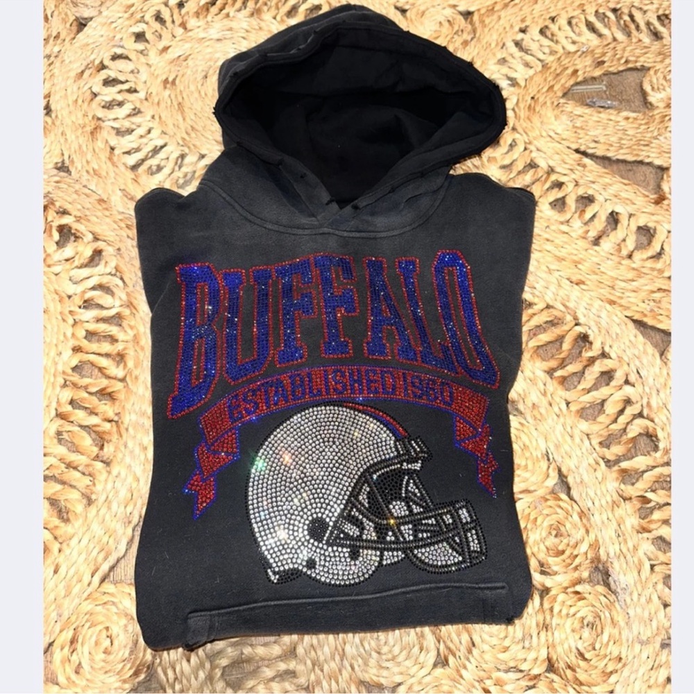 Buffalo Bills Bling Boyfriend Hoodie
